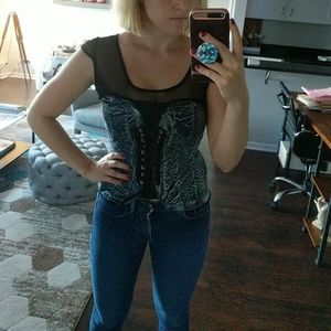 Jean Corset Top